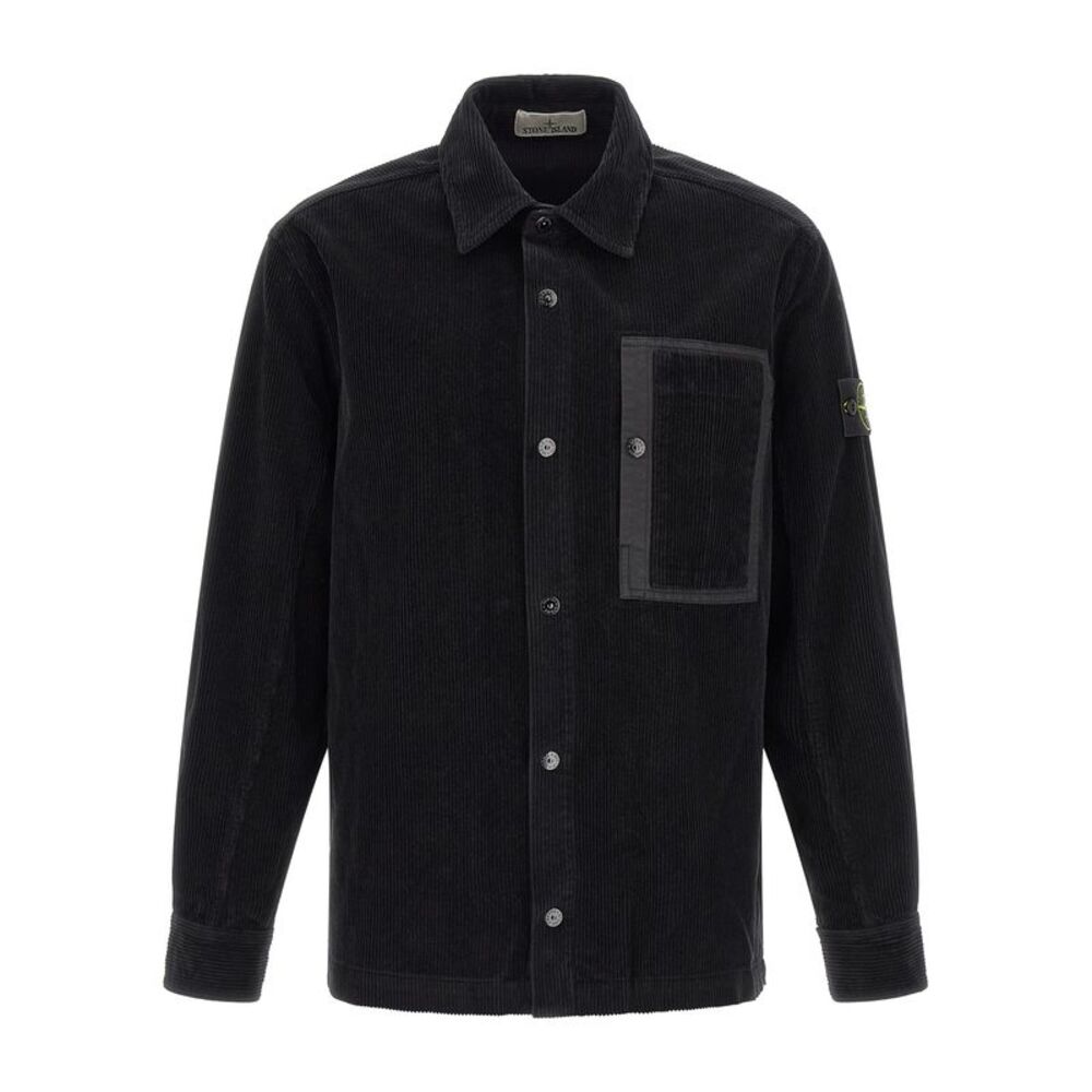 Stone Island Black Cotton Men's Blouse